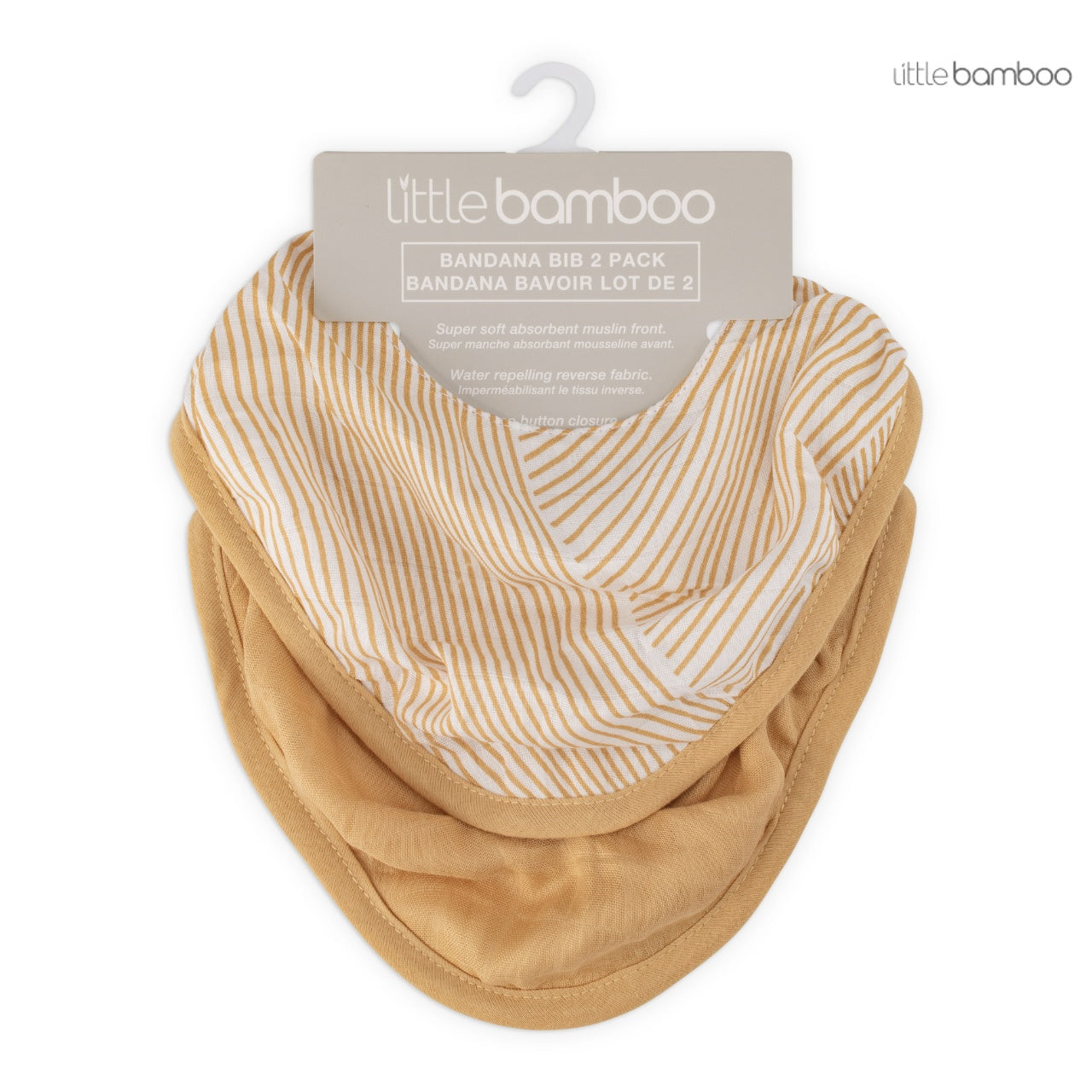 Little Bamboo Muslin Bib | 2-PACK