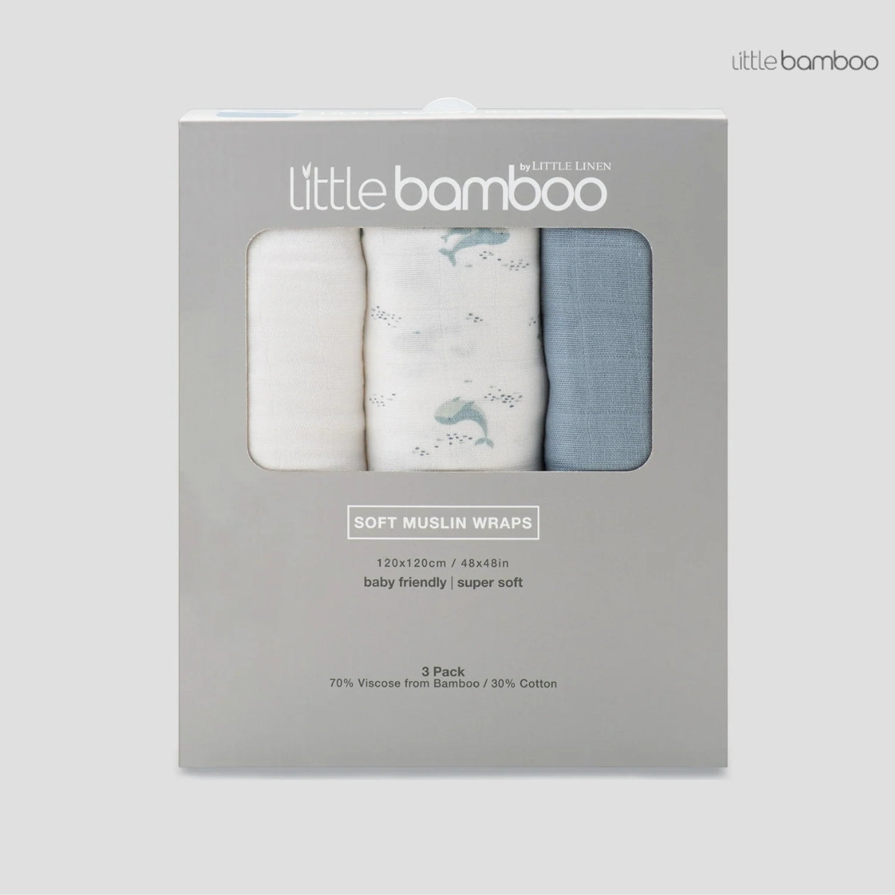 Little Bamboo Muslin Wraps | 3-PACK