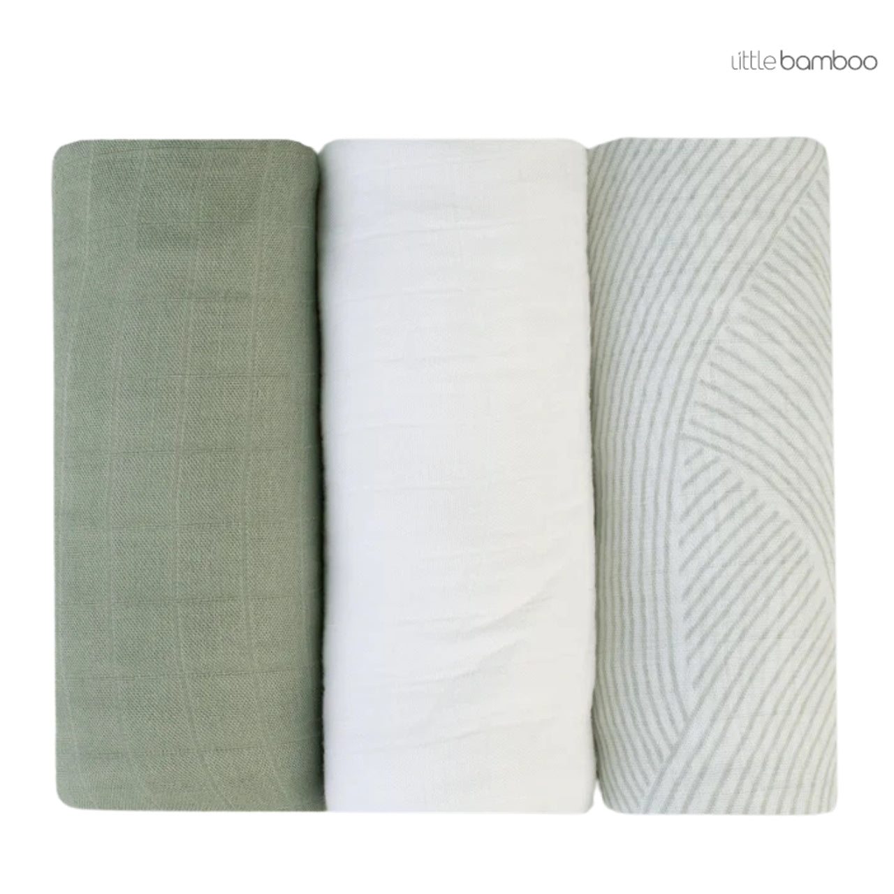 Little Bamboo Muslin Wraps | 3-PACK