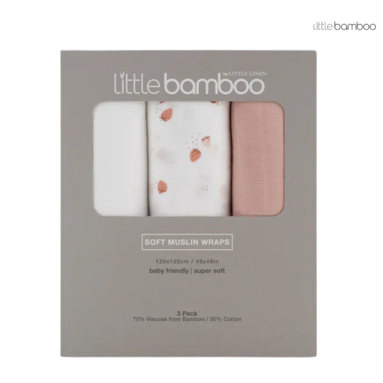 Little Bamboo Muslin Wraps | 3-PACK
