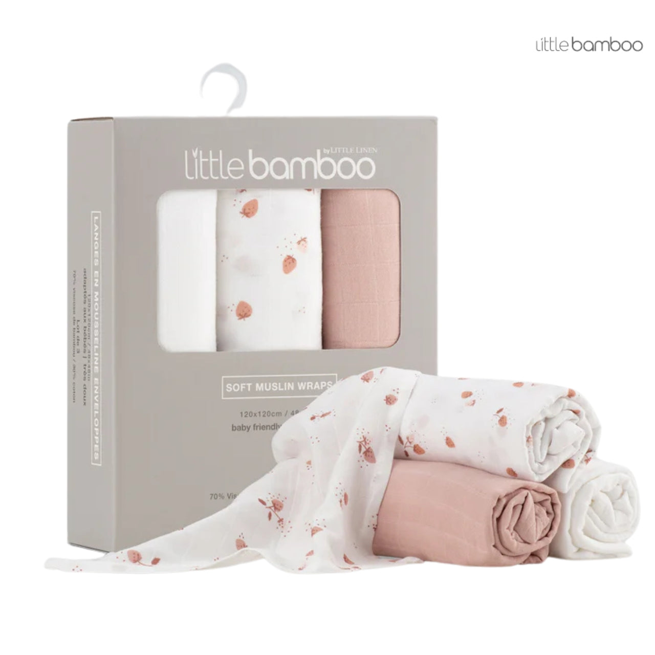 Little Bamboo Muslin Wraps | 3-PACK