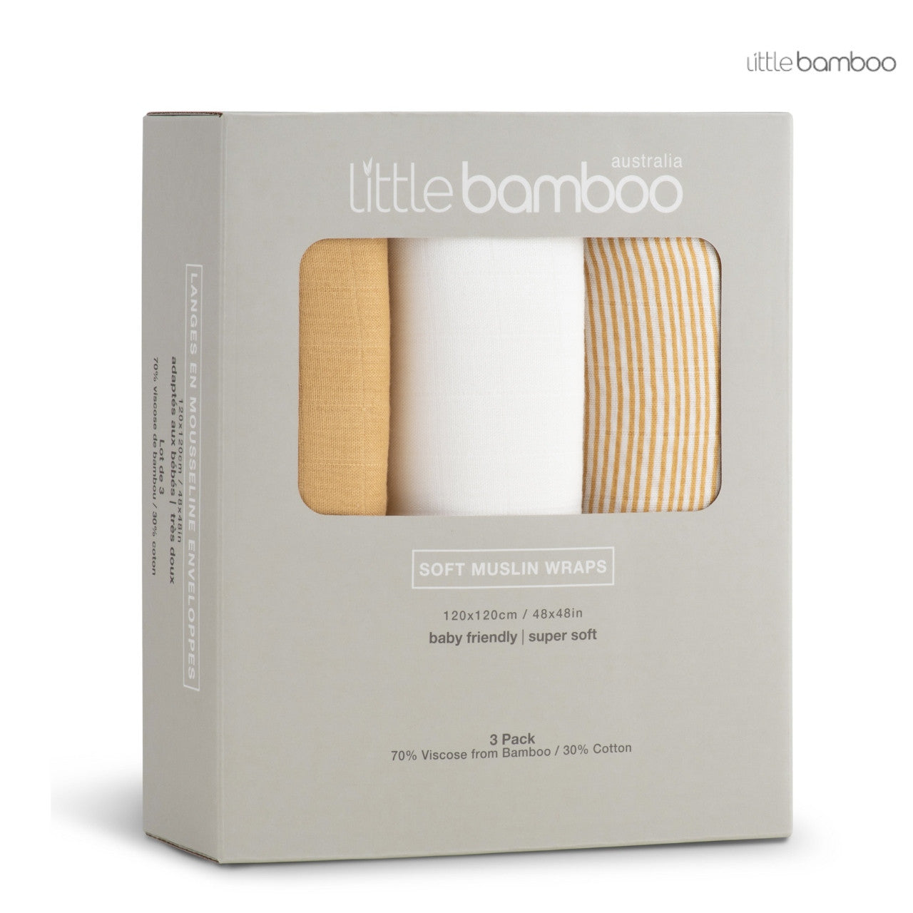 Little Bamboo Muslin Wraps - 