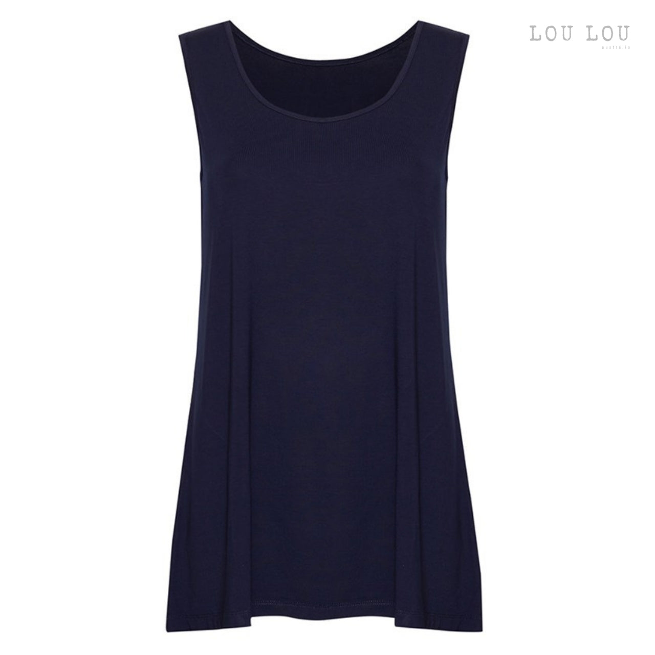 Alicia - A-line Bamboo Singlet Top | LIMITED
