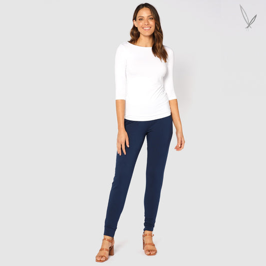Women's Bamboo Softline Slouch Pants - Navy