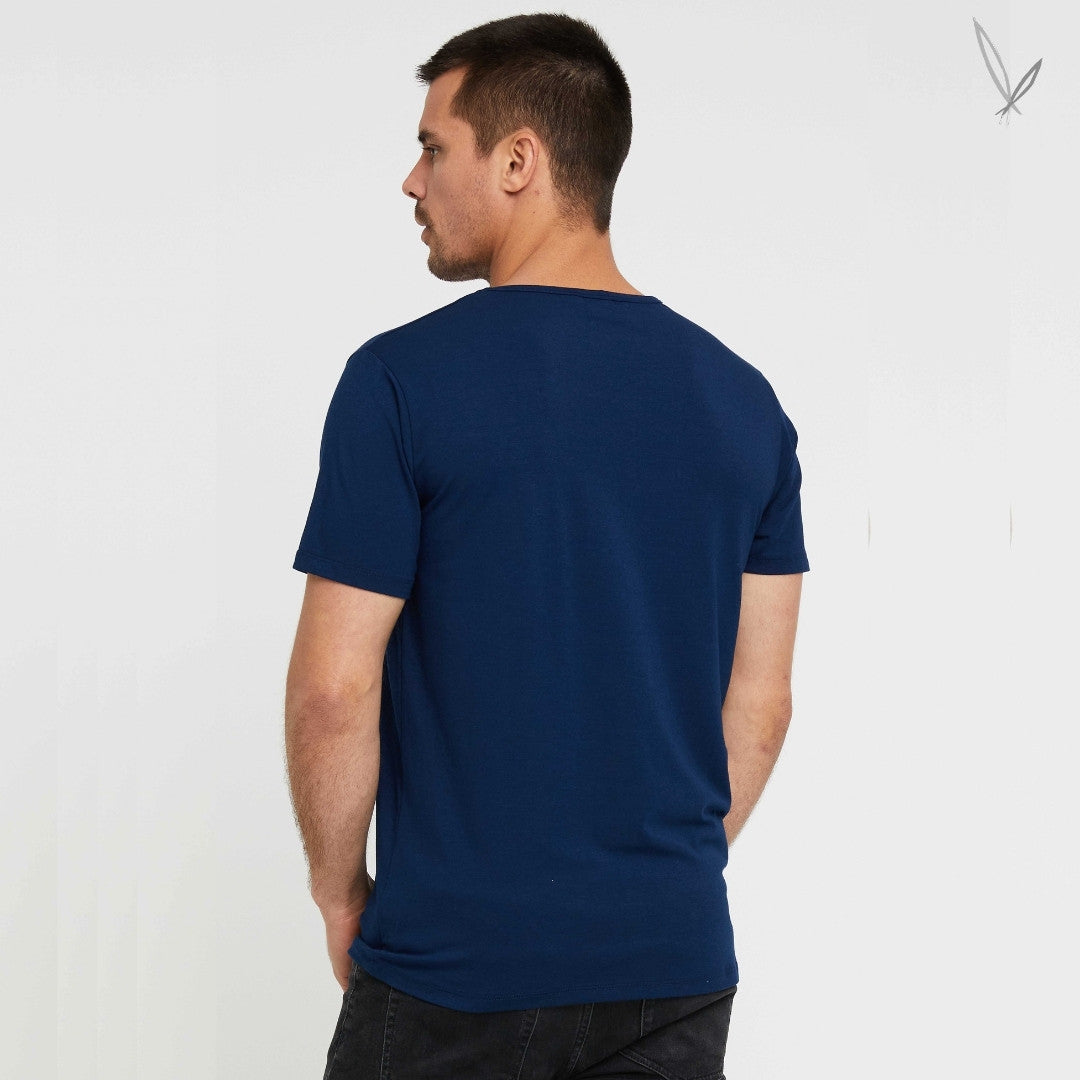 Men's Crew Neck Bamboo Tee - Navy