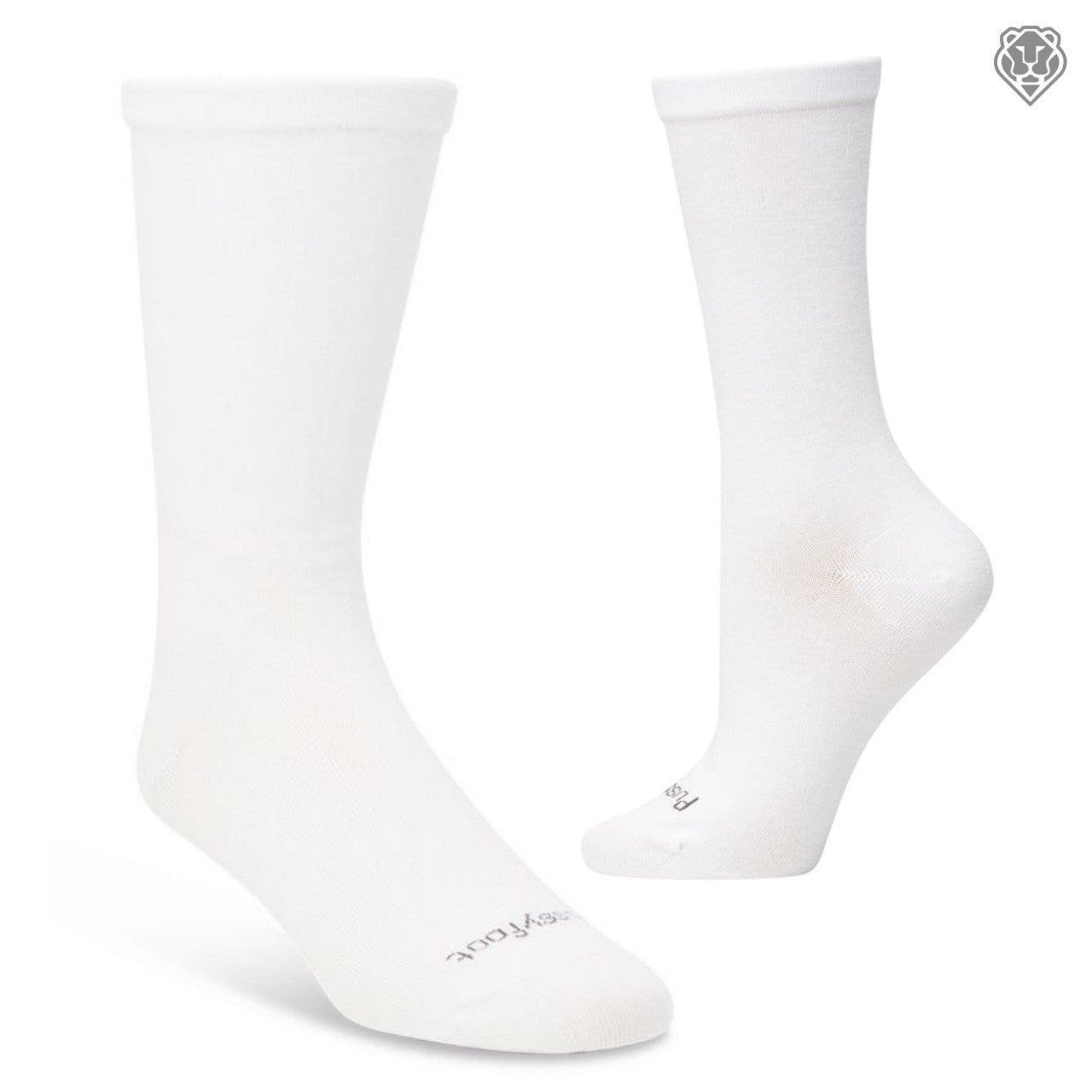 Loose Top Health Sock - White