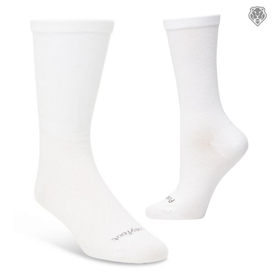 Loose Top Health Sock - White