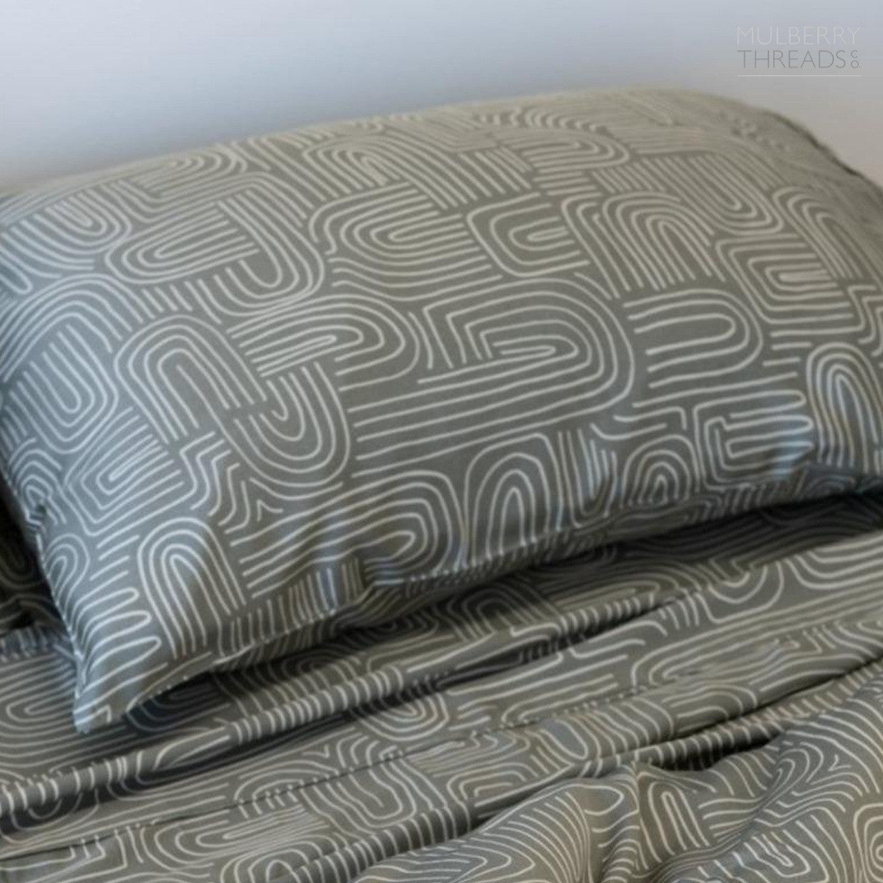 Bamboo Pillowcase - Eucalyptus Arches