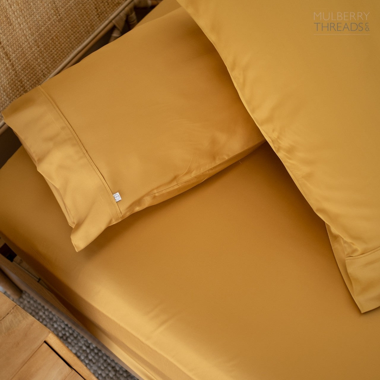 Bamboo Pillowcase - Mustard