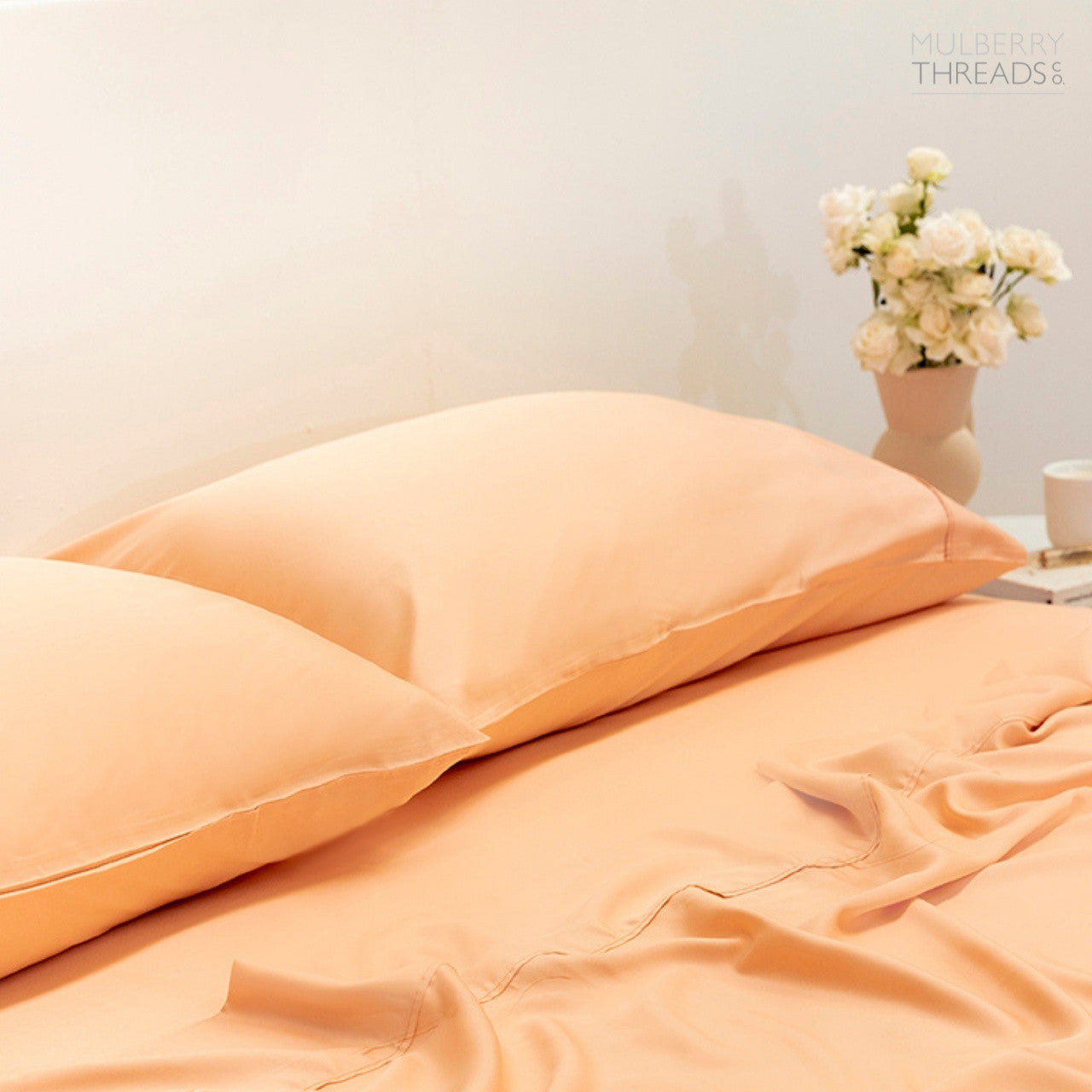 Bamboo Pillowcase - Peach