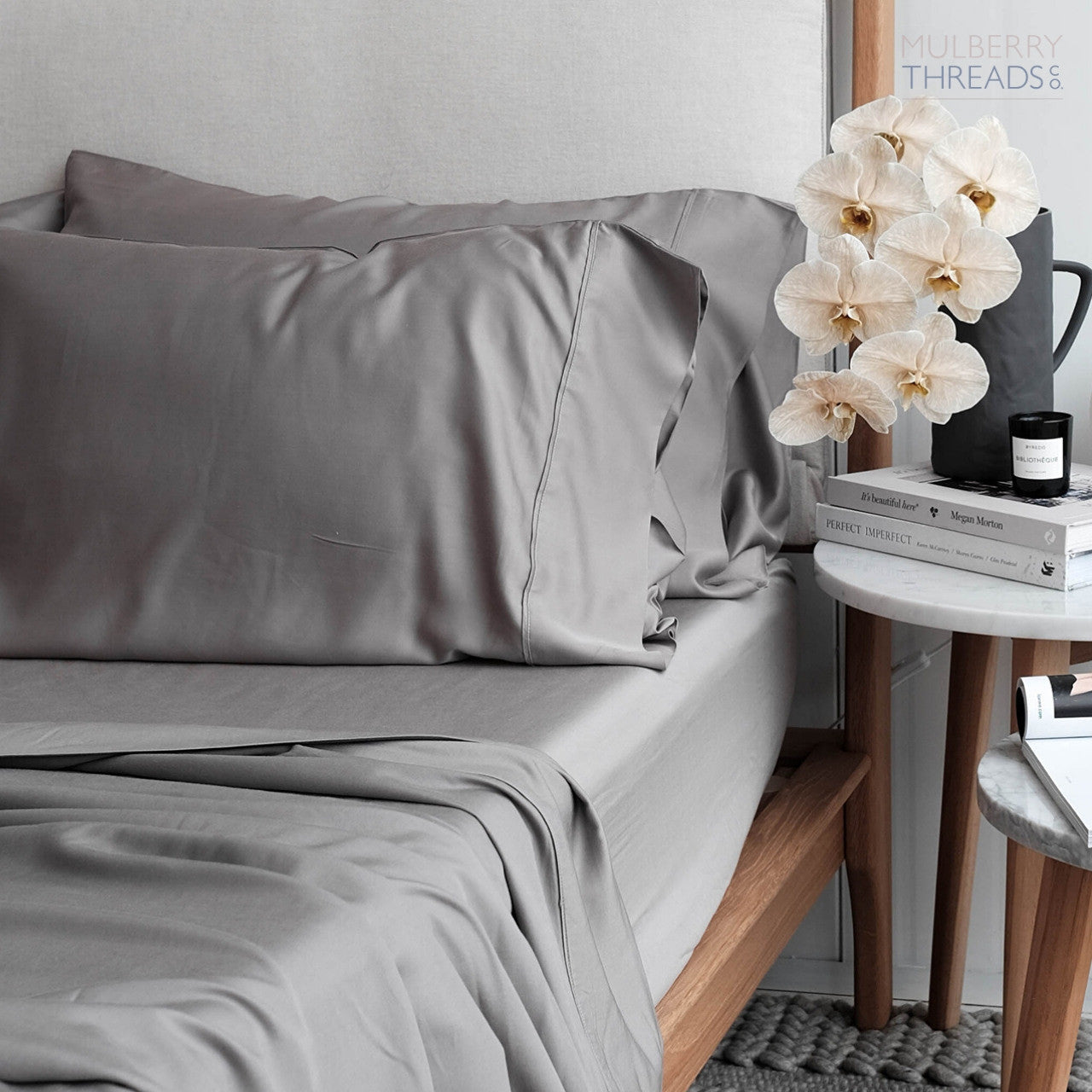 Bamboo Pillowcase - Steel