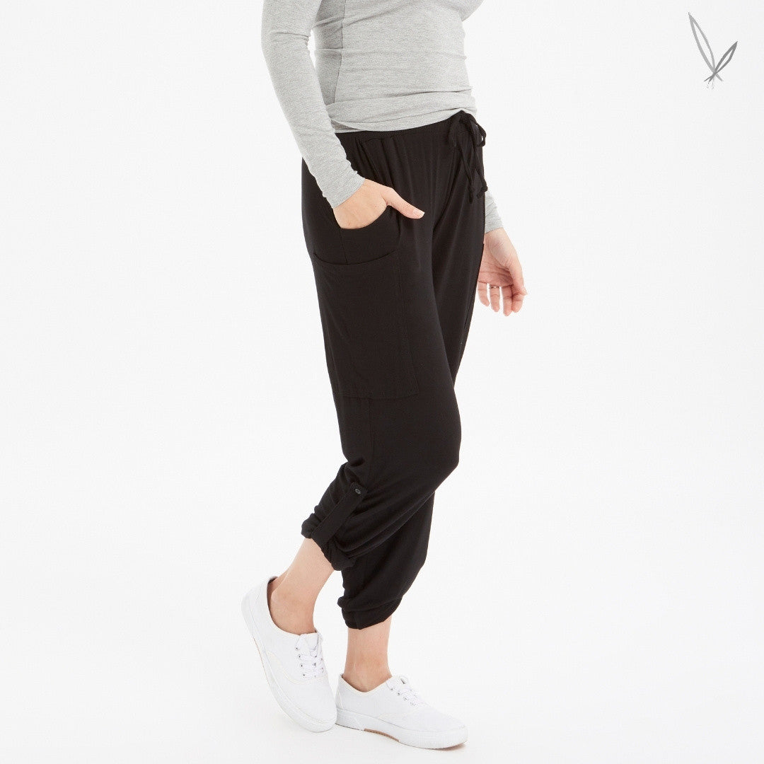 Bamboo Pocket Pants - Black