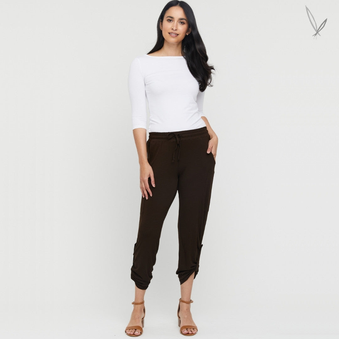 Bamboo Pocket Pants - Chocolate