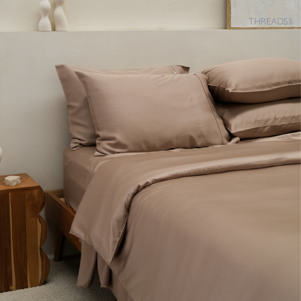 MTCo. Bamboo Quilt Cover - Mocha | LIMITED