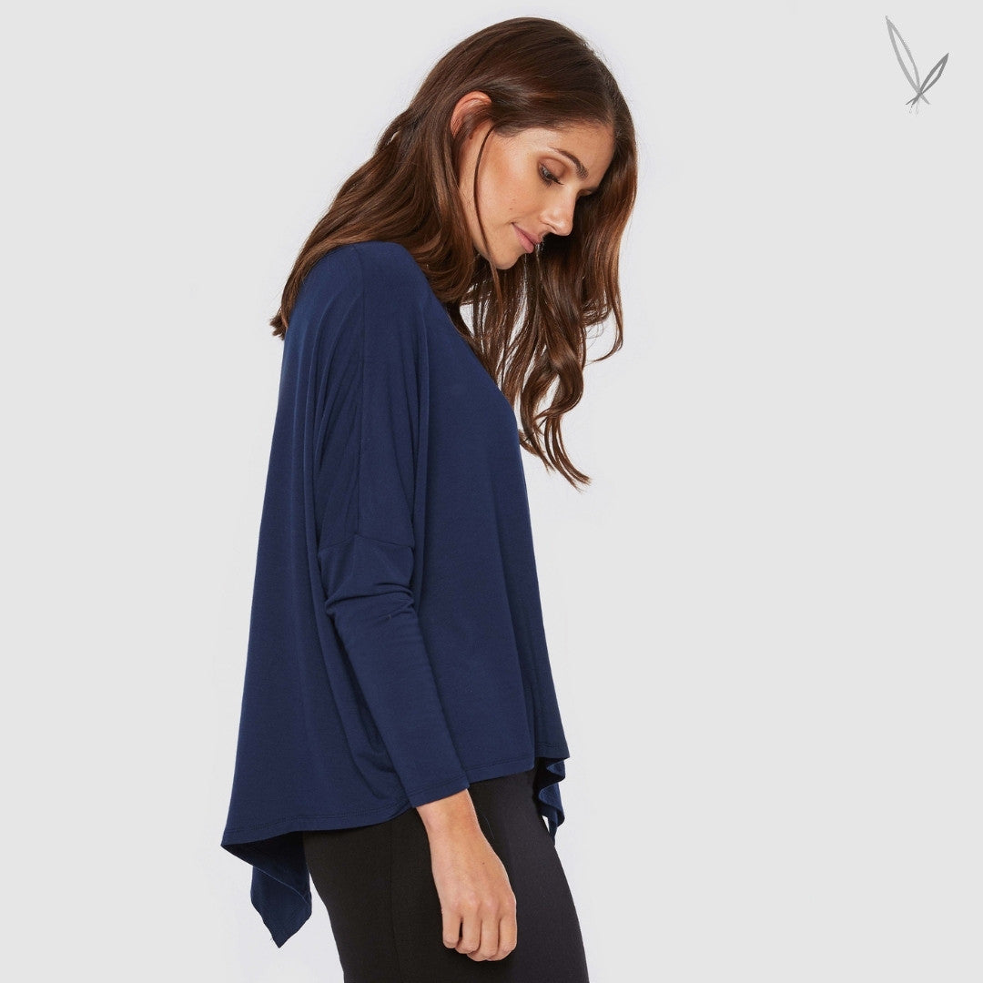 Relaxed Boatneck - Navy