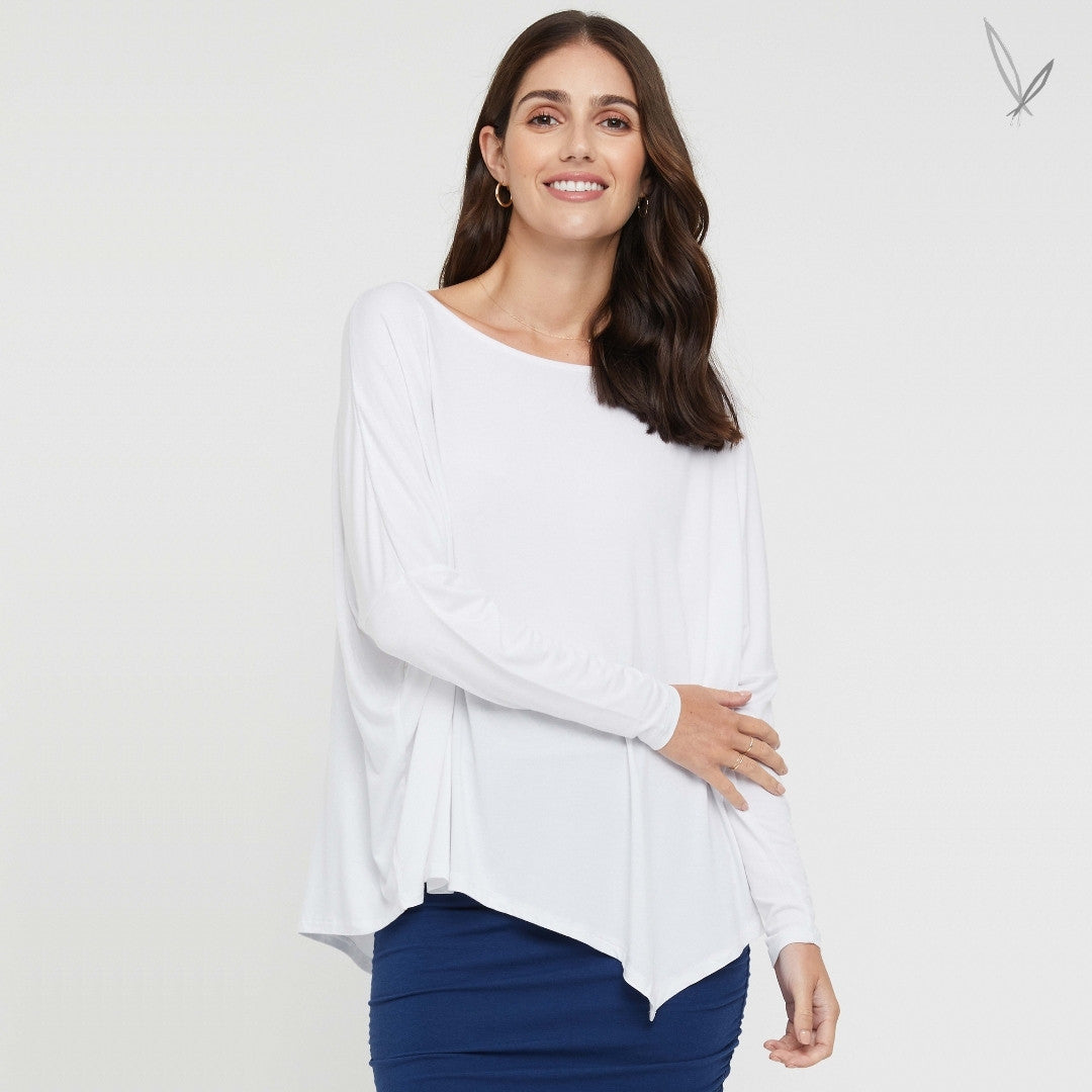Relaxed Boatneck - White