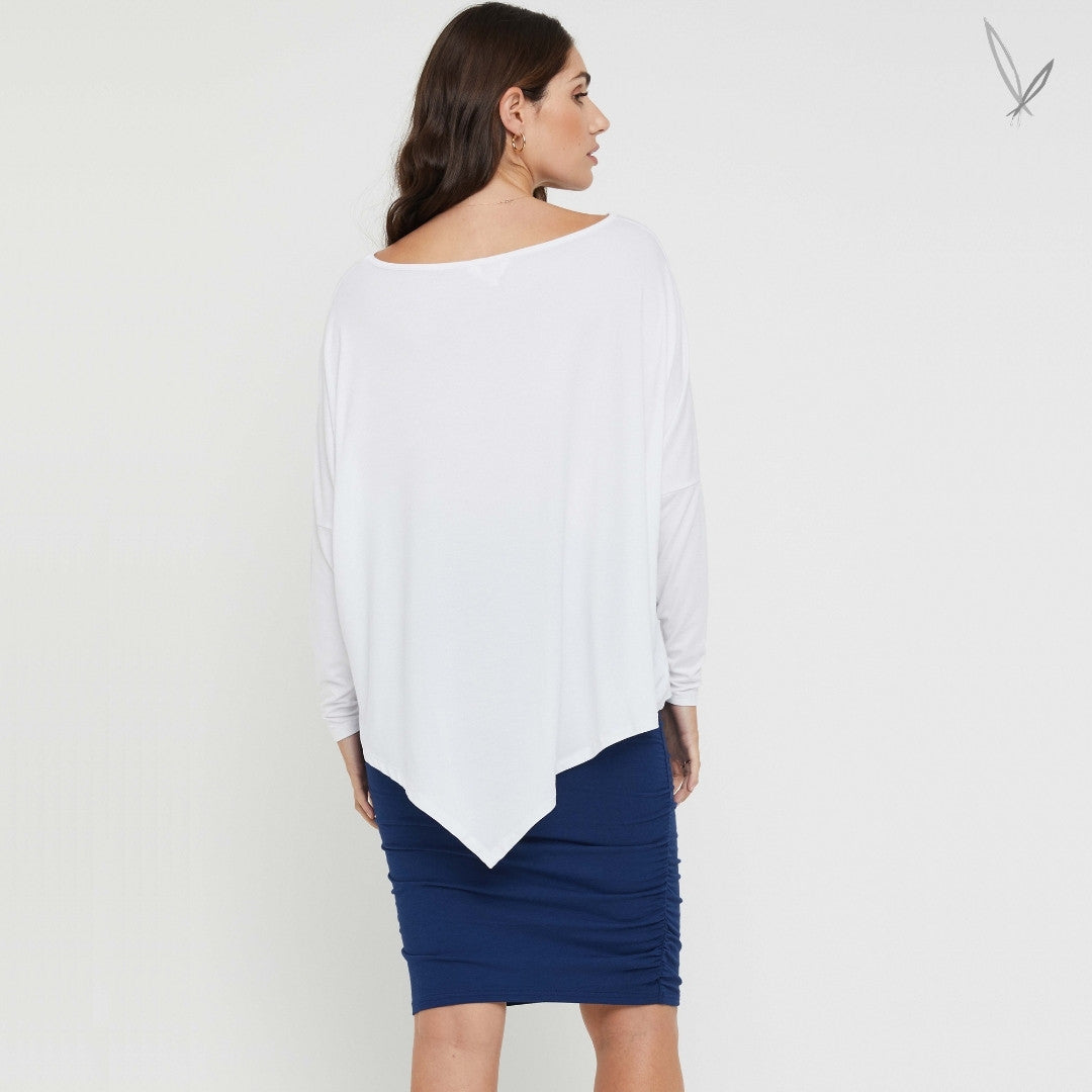 Relaxed Boatneck - White