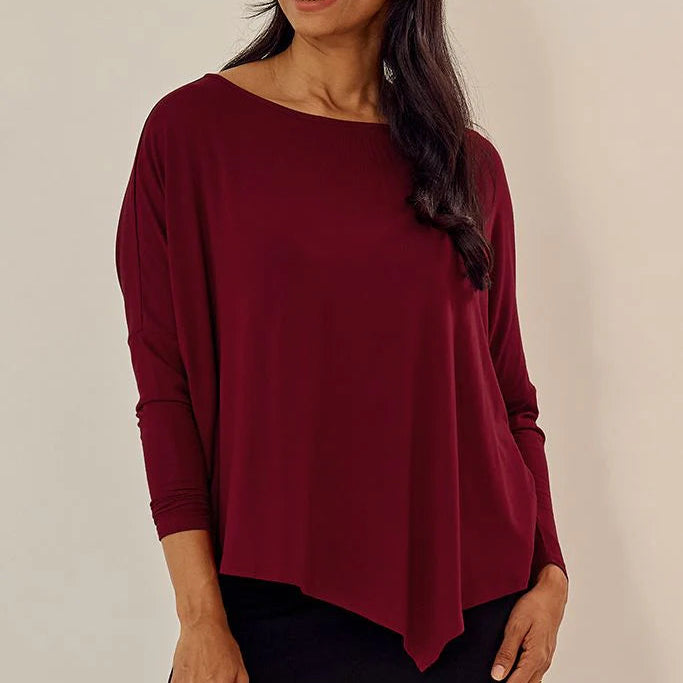 Relaxed Boatneck Bamboo Top