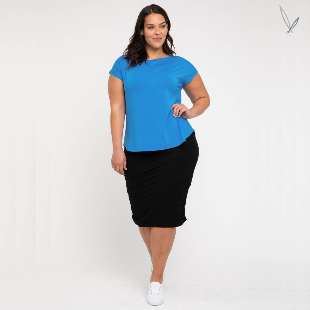 Ruched Skirt - Black