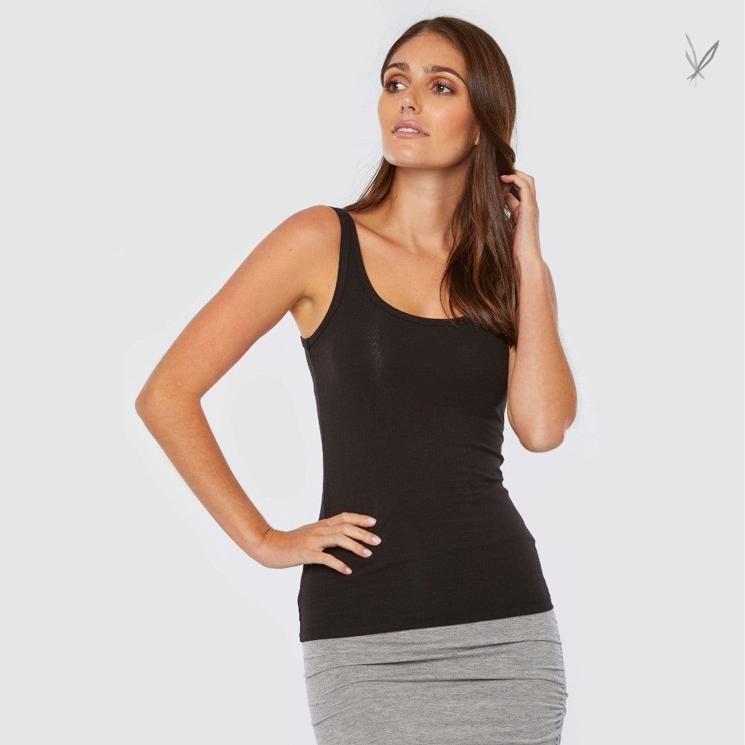 Scoop Singlet - Black