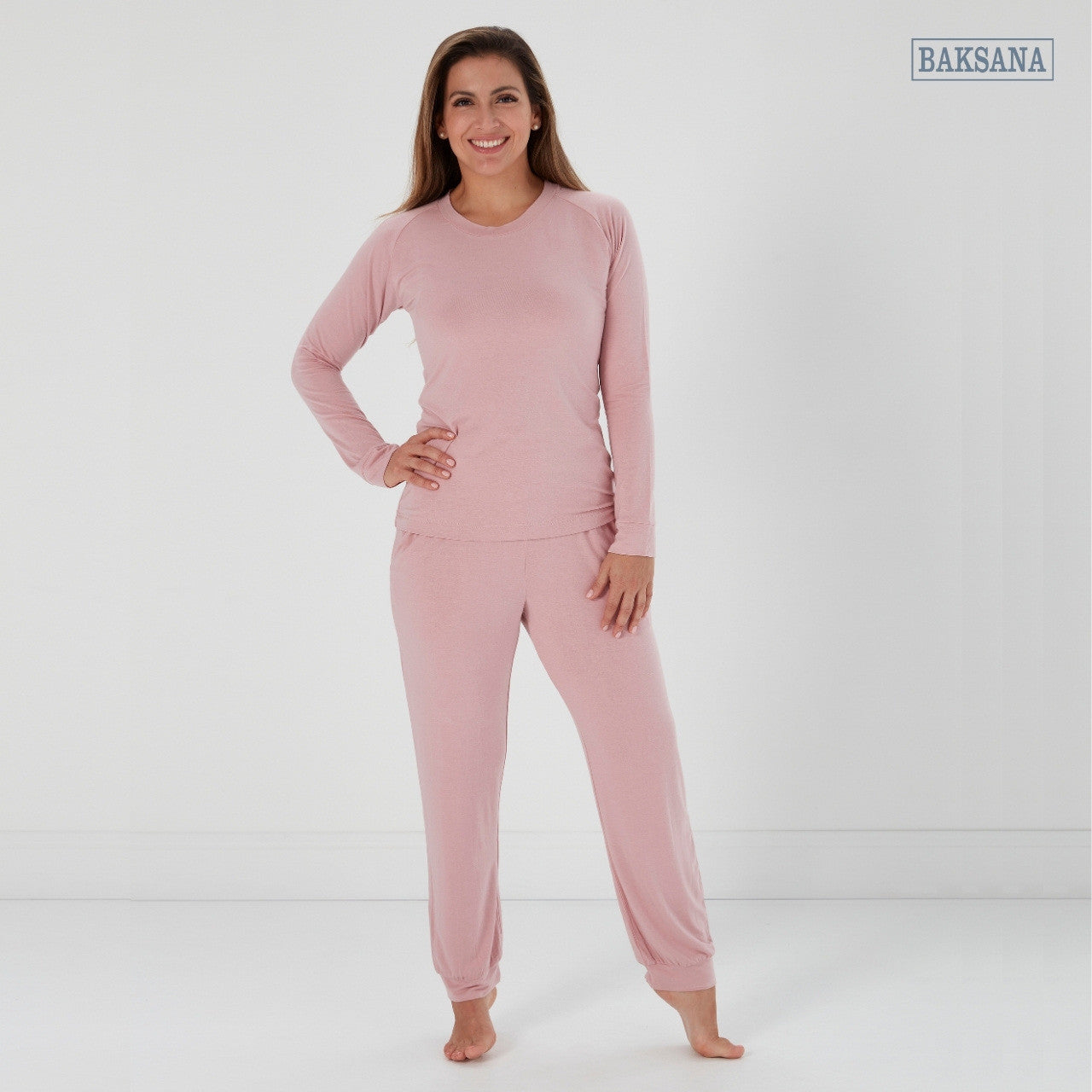 Serena Casual Sleepwear Set - Rose