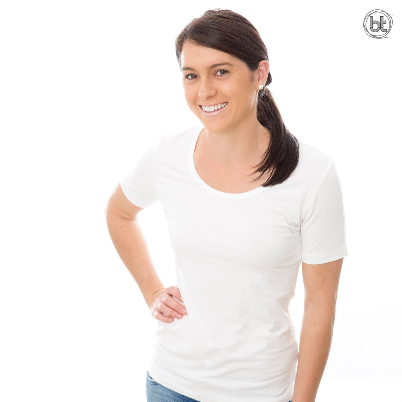 BT Bamboo Short Sleeve T-shirts - White