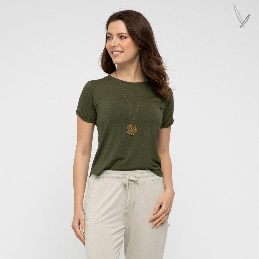 Shorter Tee - Dark Olive
