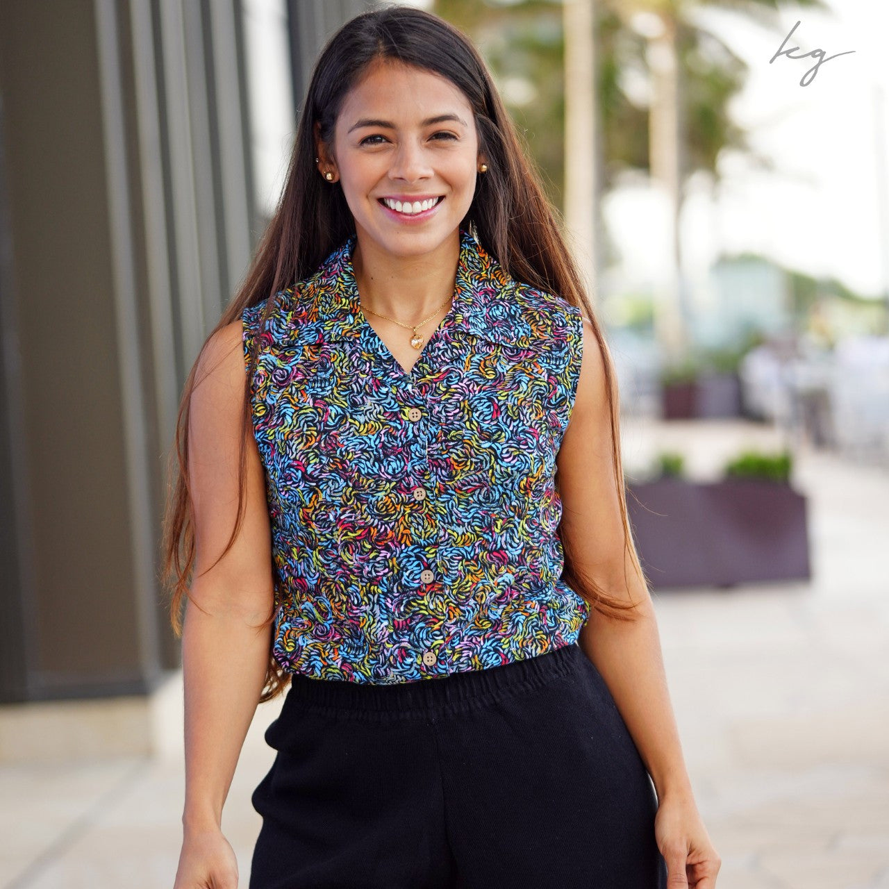 Sleeveless Shirt - Skinny Bush Banana