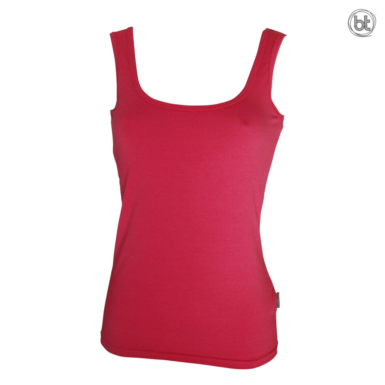 Bamboo Tight Fitting Singlets for Women - Fuchsia