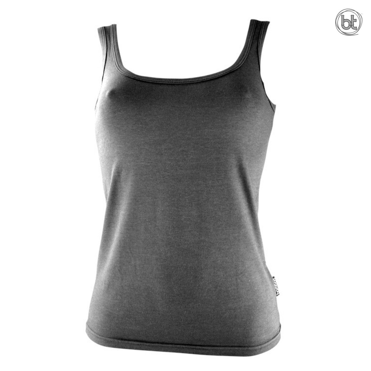 Bamboo Tight Fitting Singlets for Women - Slate