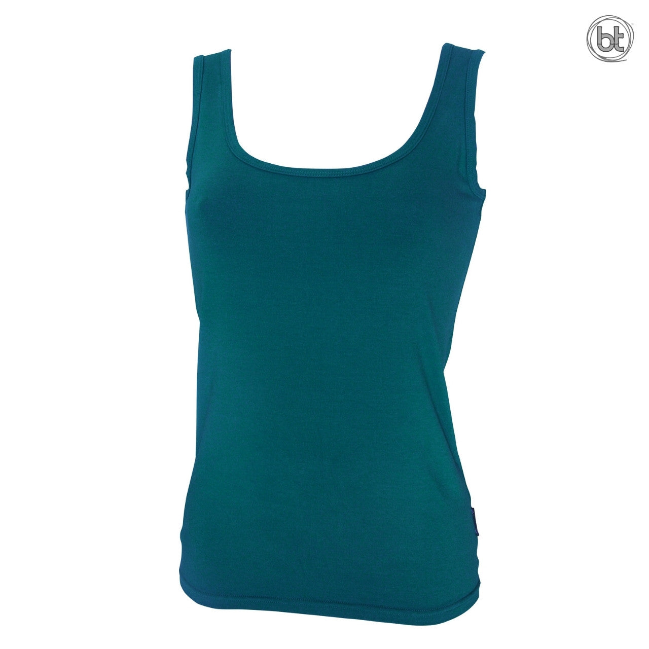 Bamboo Tight Fitting Singlets for Women - Teal