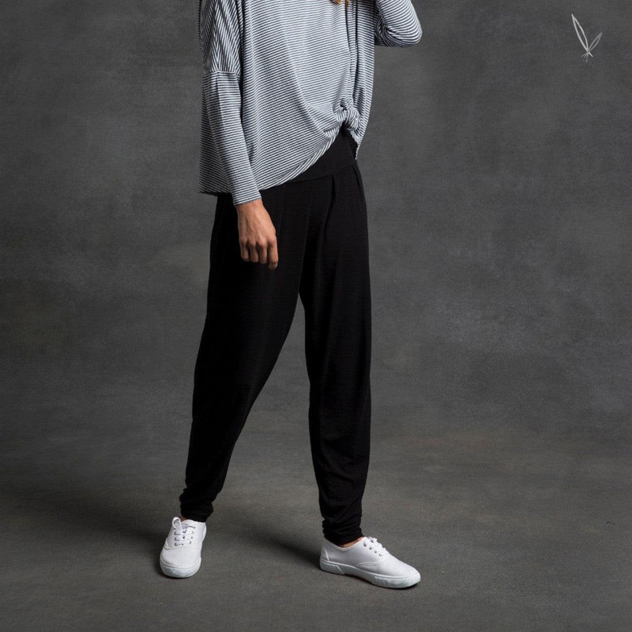 Women's Bamboo Softline Slouch Pants - Black