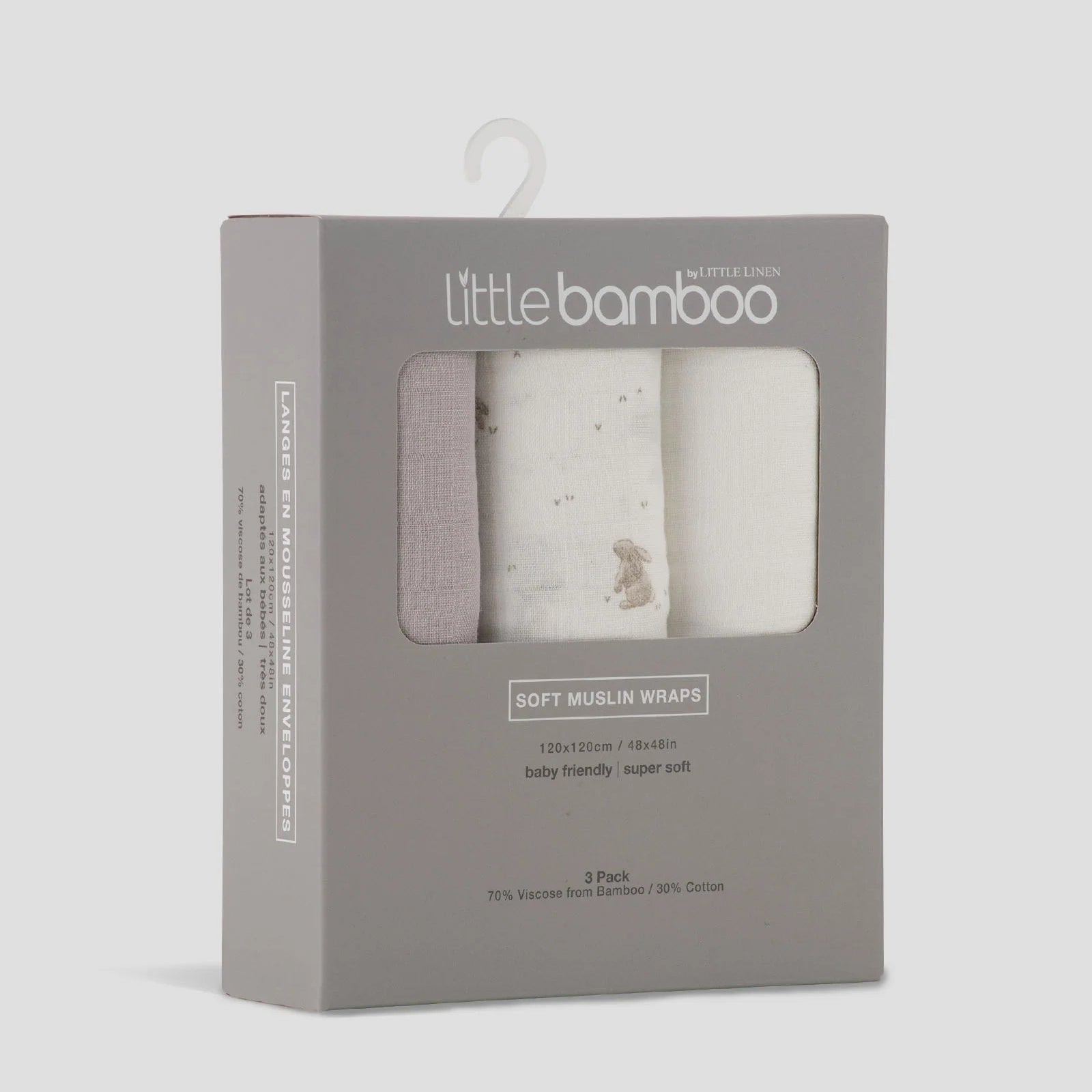 Little Bamboo Muslin Wraps | 3-PACK