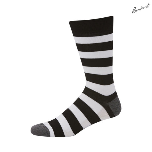 Bamboozld Business Socks - Stripes Black Men's