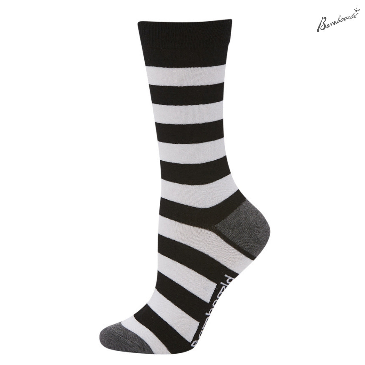 Bamboozld Business Socks - Stripes Black Women's