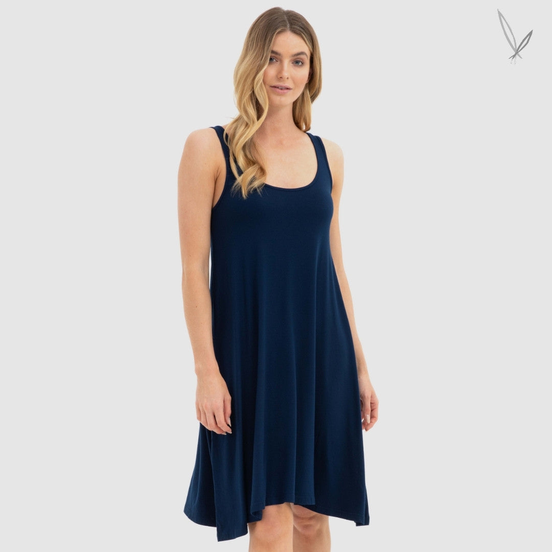 Swing Dress - Navy