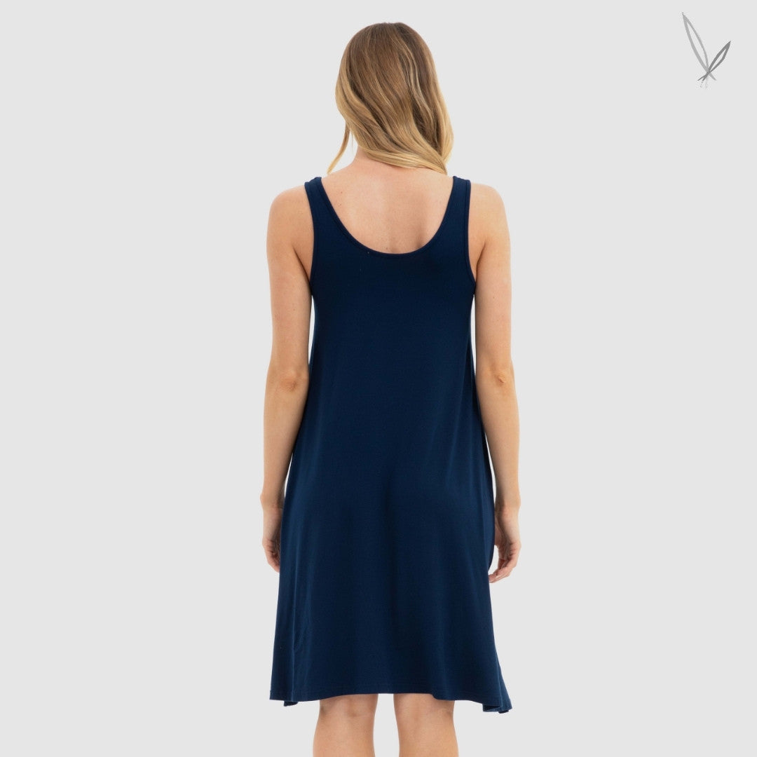 Swing Dress - Navy