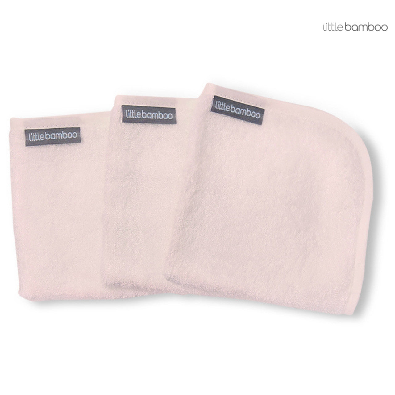 Little Bamboo Towelling Washers - Dusty Pink