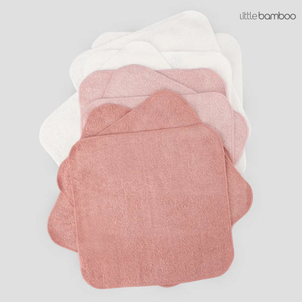 Little Bamboo Towelling Washers | 10-PACK