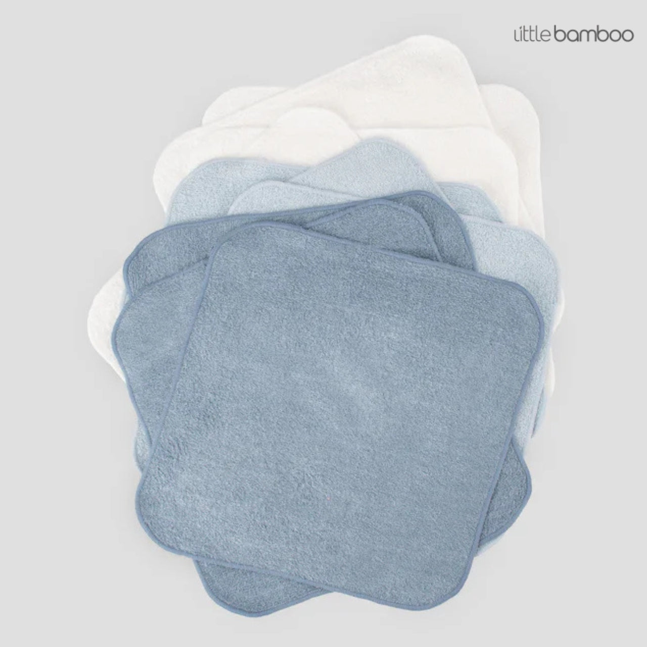 Little Bamboo Towelling Washers | 10-PACK