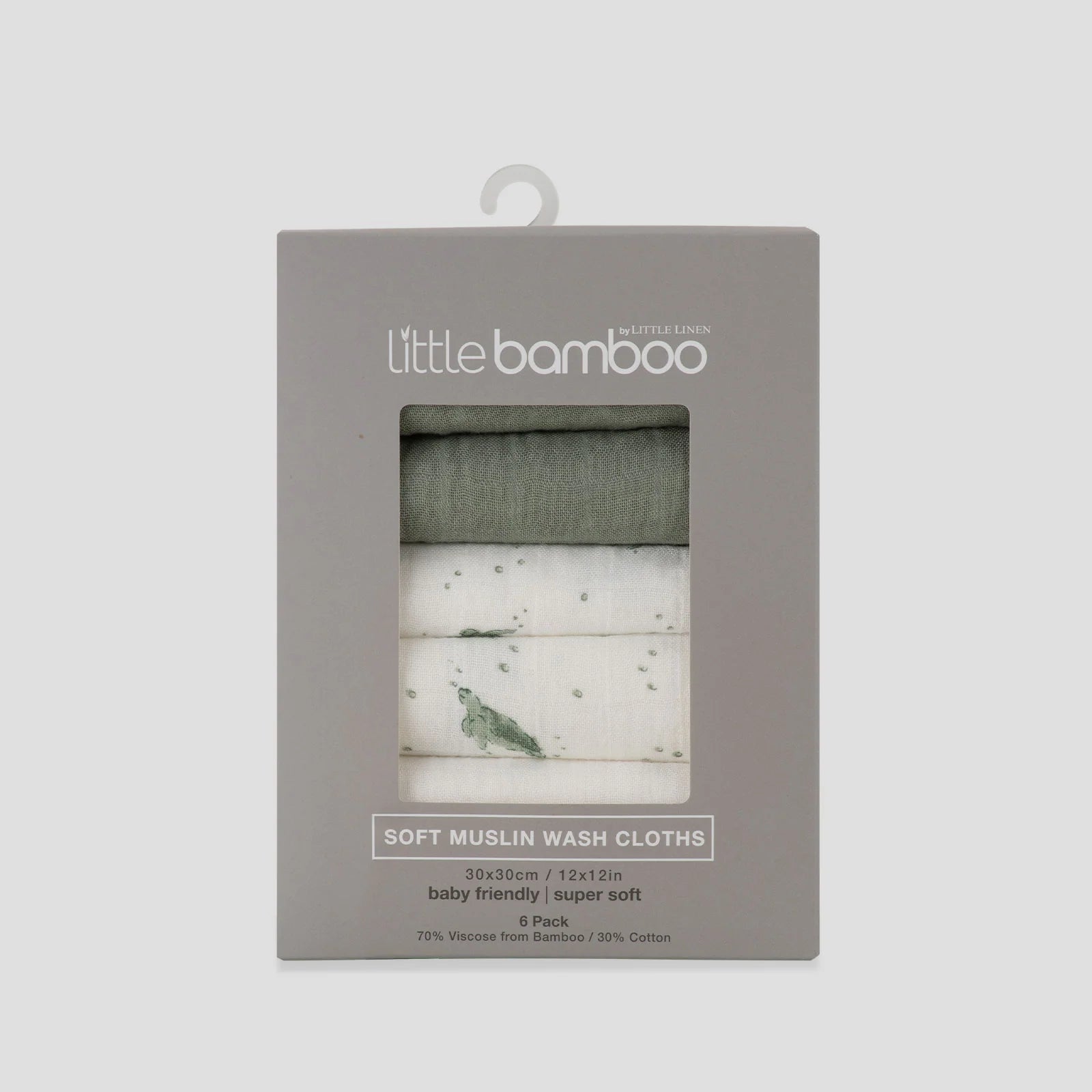 Little Bamboo Muslin Washers | 6-PACK