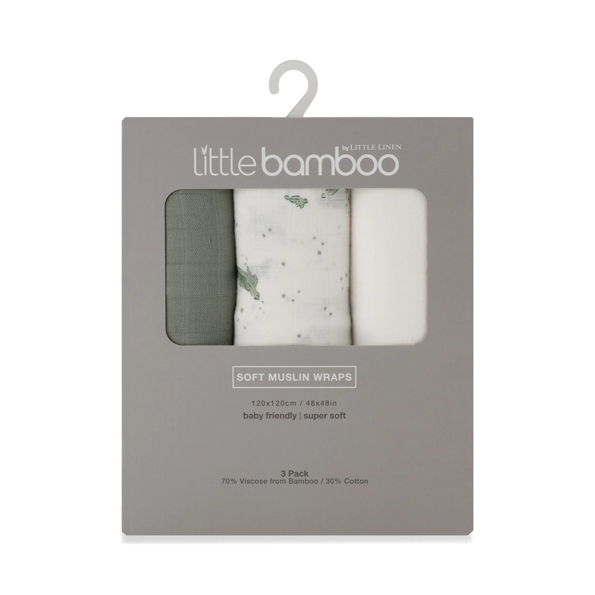 Little Bamboo Muslin Wraps | 3-PACK