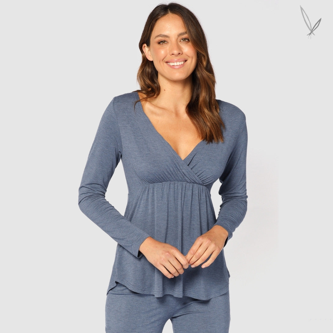 Cross Front PJ Top - Twilight