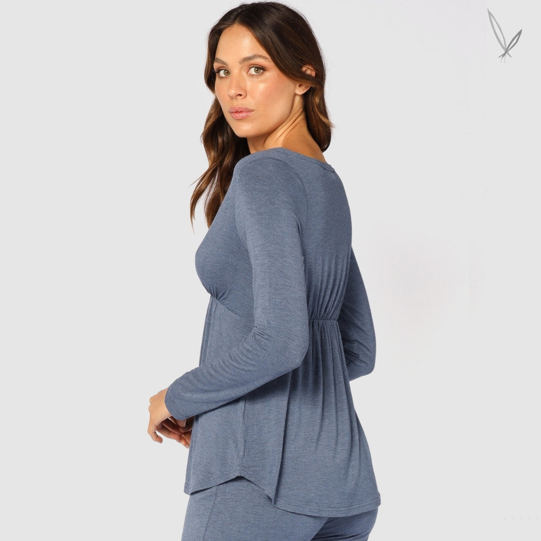 Cross Front PJ Top - Twilight