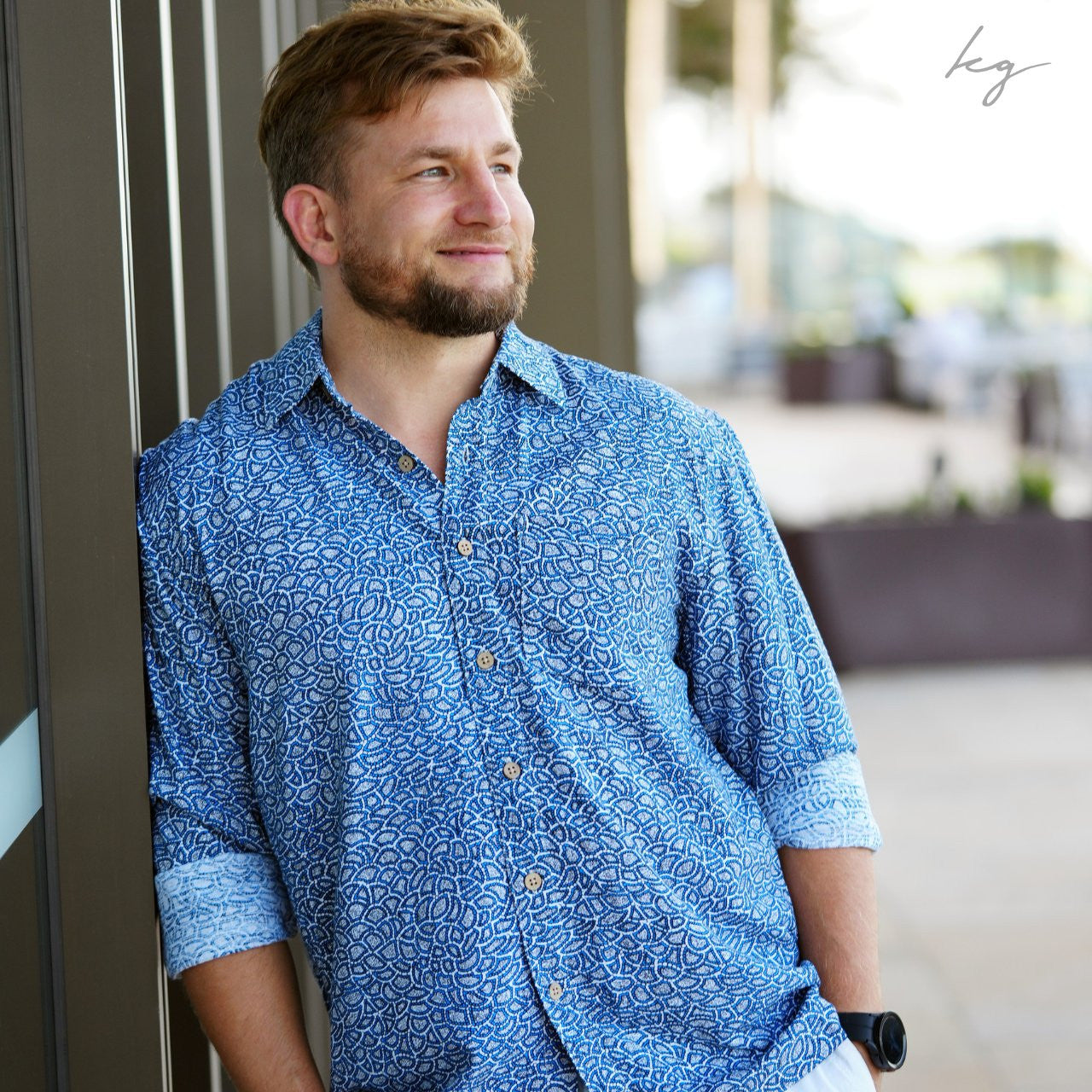 Men's Long Sleeve Shirt - Warntungurru 