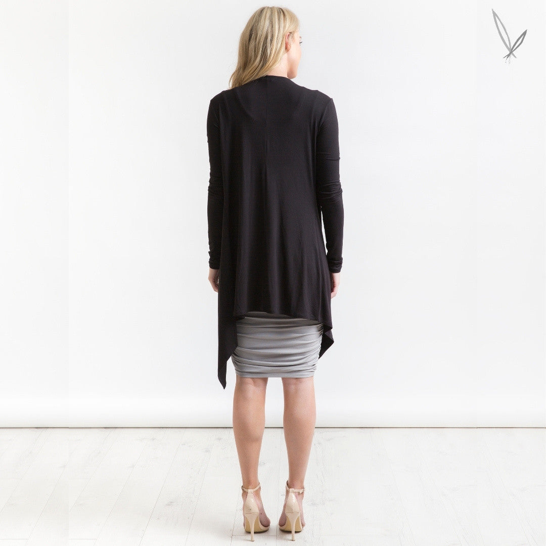 Waterfall Cardi - Black