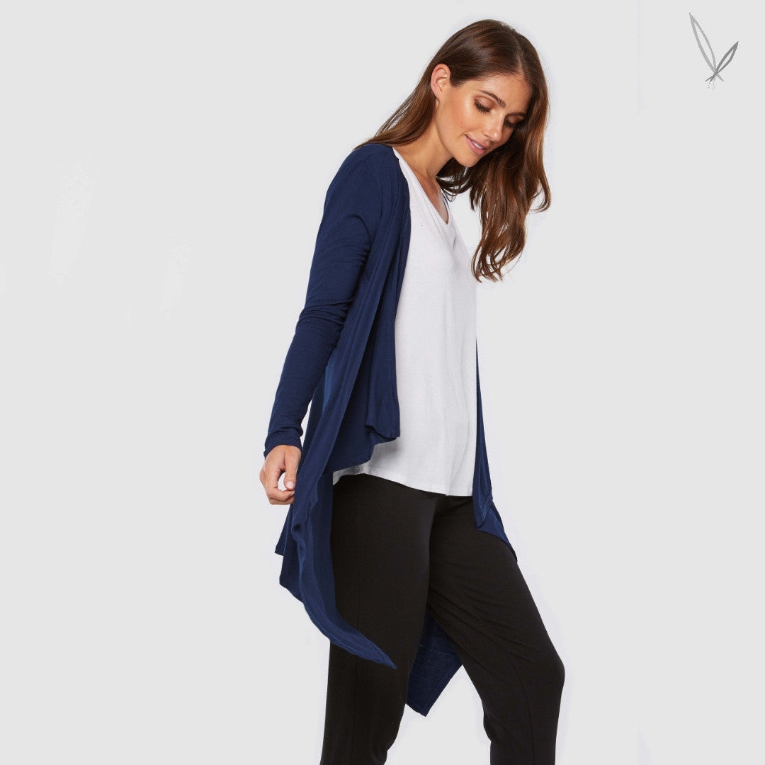 Waterfall Cardi - Navy