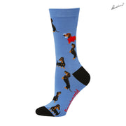 Bamboo Crew Sock - Weiner Violet