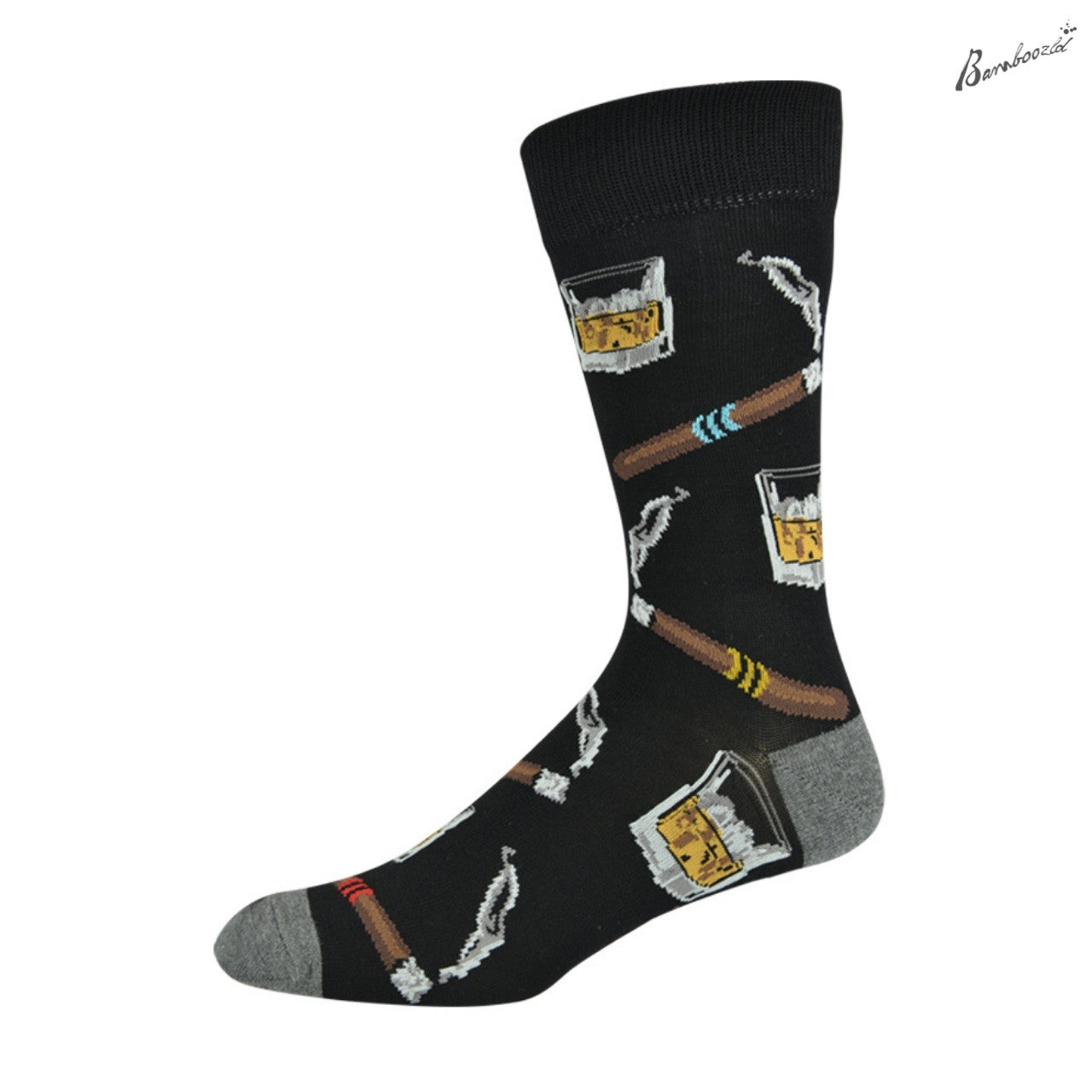 Bamboozld Business Socks - Whiskey & Cigar