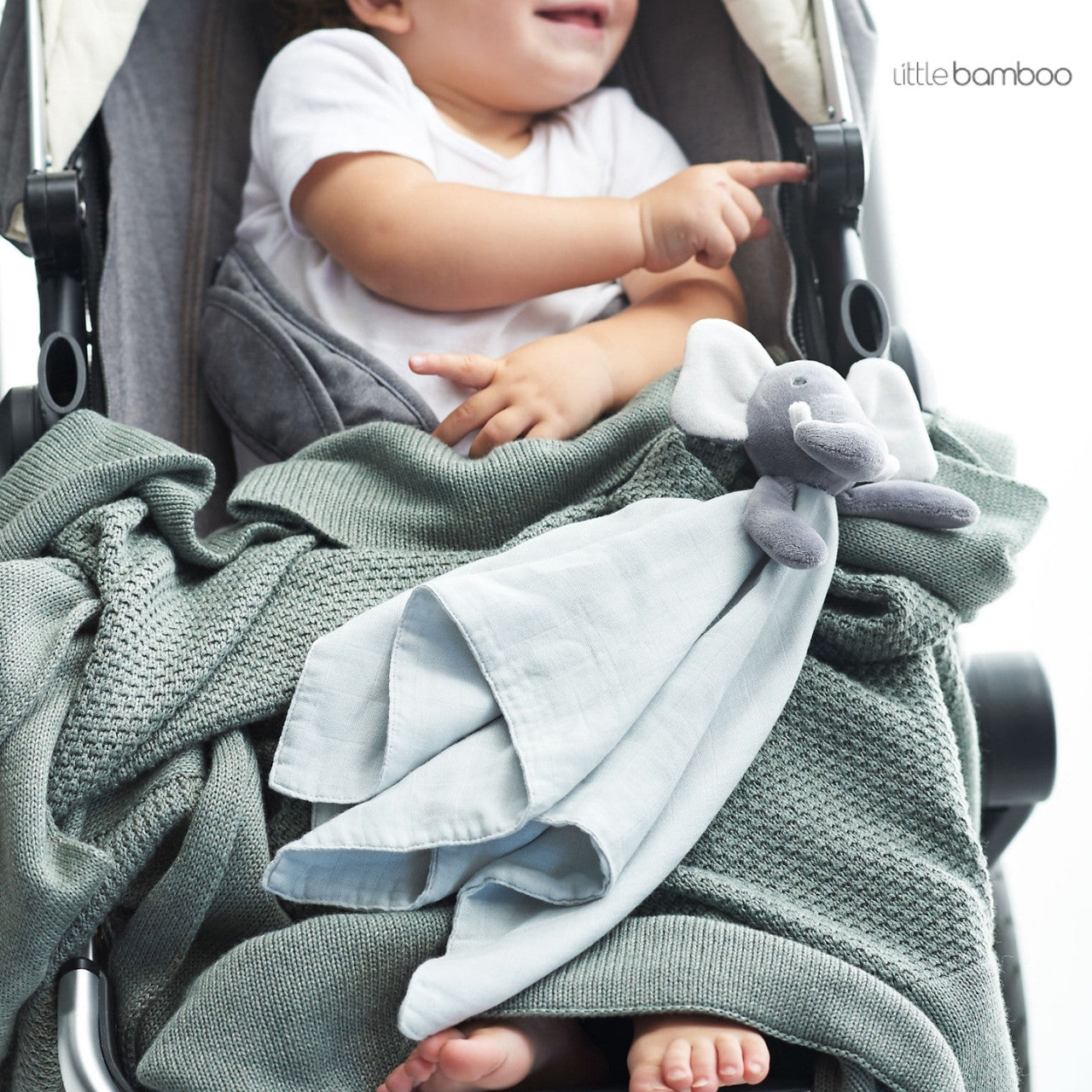 Little Bamboo Textured Knit Blanket  | LIMITED